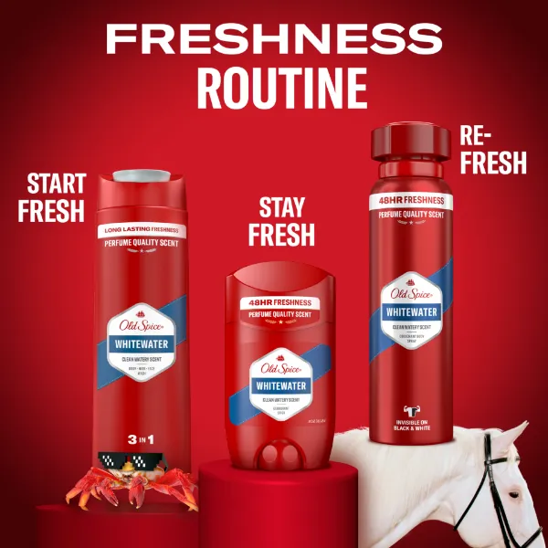 Old Spice Whitewater Tusfürdő És Sampon Férfiaknak 250ml,3az1-ben,Hosszan Tartó Frissesség termékhez kapcsolódó kép