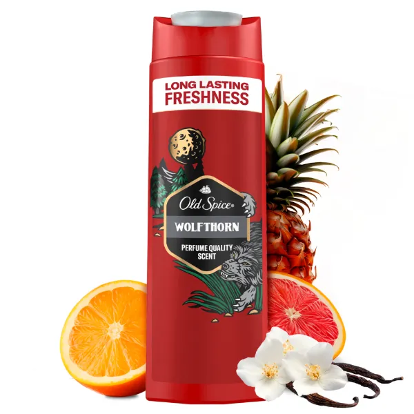 Old Spice Wolfthorn Tusfürdő És Sampon Férfiaknak 400ml,3az1-ben, Hosszan Tartó Frissesség termékhez kapcsolódó kép