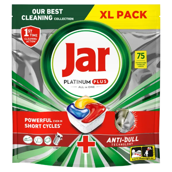 Jar Platinum Plus Lemon All In One Mosogatókapszula, 75 db termékhez kapcsolódó kép