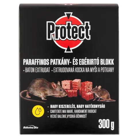 Protect paraffinos rágcsálóirtó blokk 12 x 25 g (300 g) termékhez kapcsolódó kép