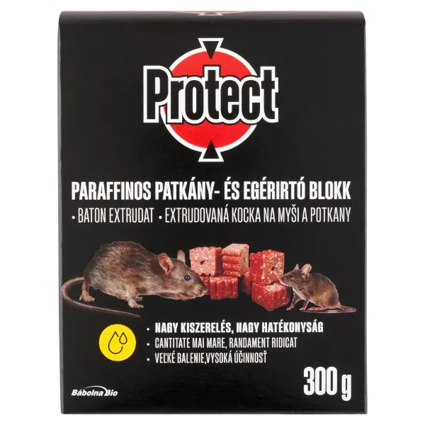 Protect paraffinos rágcsálóirtó blokk 12 x 25 g (300 g) termékhez kapcsolódó kép