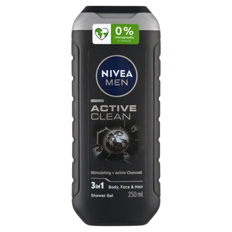 Nivea MEN tusfürdő 250ml Active Clean termékhez kapcsolódó kép