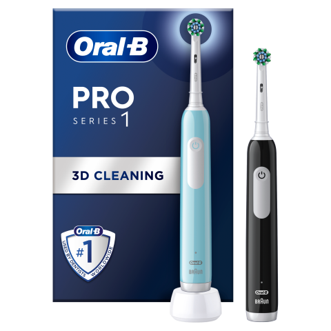 Oral-B Pro Series 1 Kék és Fekete Elektromos Fogkefe, Braun Tervezéssel termékhez kapcsolódó kép