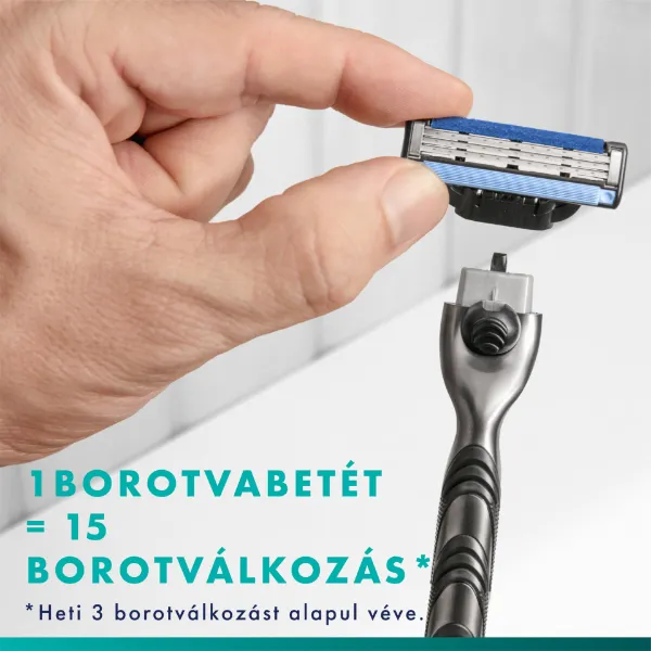 Gillette Mach3 Férfi Borotva, 1 db Gillette Borotva, 2 db Borotvabetét termékhez kapcsolódó kép