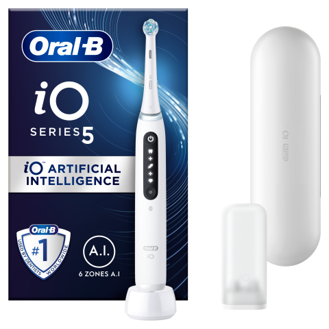 Oral-B iO 5 Elektromos Fogkefe, Fehér termékhez kapcsolódó kép