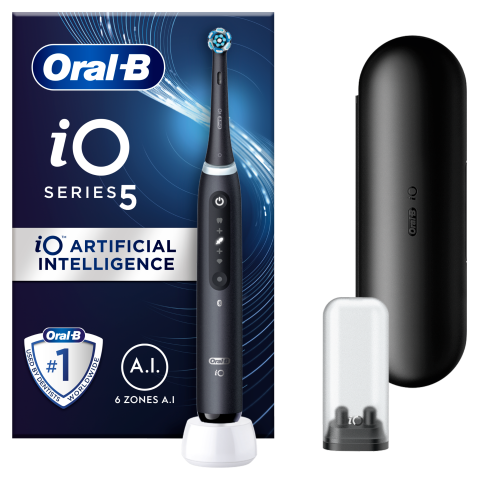 Oral-B iO 5 Elektromos Fogkefe, Fekete termékhez kapcsolódó kép