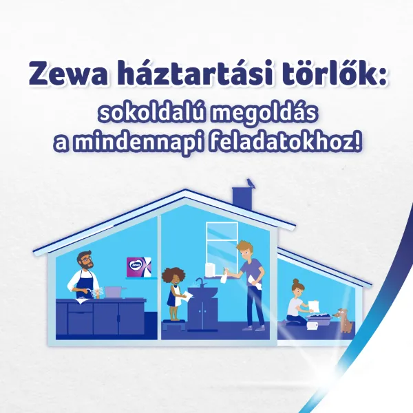 Zewa Premium Jumbo háztartási papírtörlő 3 rétegű 1 tekercs termékhez kapcsolódó kép