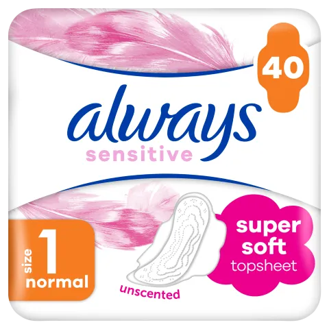 Always Ultra Sensitive Normal Plus (1-es méret) Egészségügyi Betét , 40 db termékhez kapcsolódó kép
