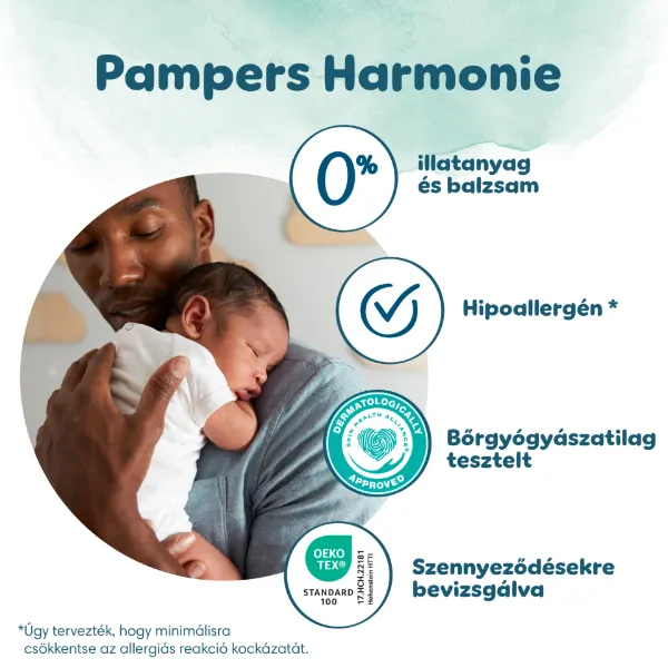 Pampers Harmonie Baby Pelenka - havi pelenkacsomag, Méret: 3, 186 db Pelenka, 6kg-10kg termékhez kapcsolódó kép