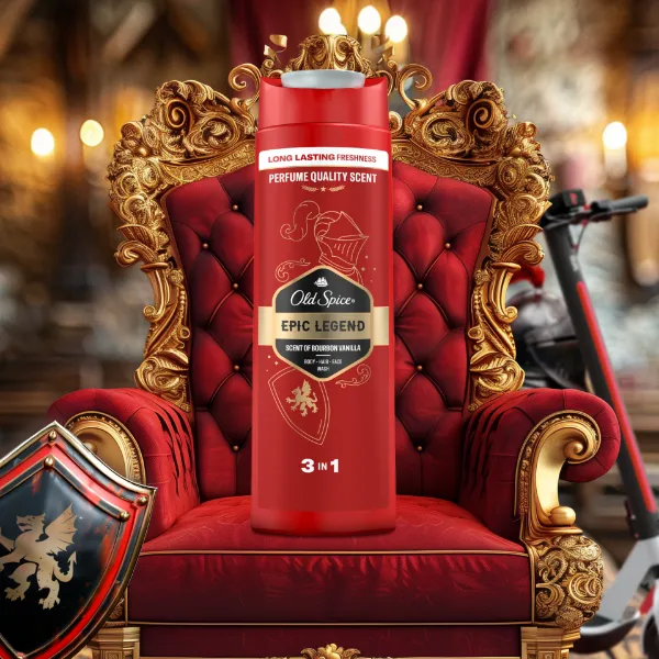 Old Spice Epic Férfi 3 az 1-ben Sampon és Tusfürdő, 400 ml termékhez kapcsolódó kép