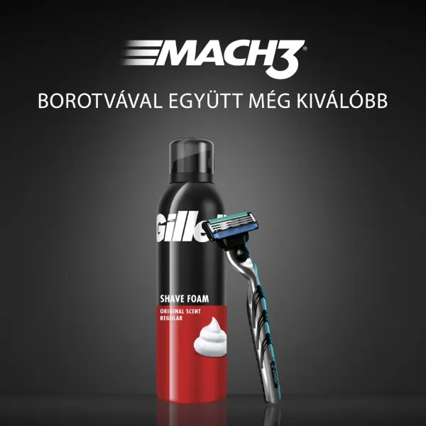 Gillette Classic Borotvahab Original Illattal, Gyors És Egyszerű Borotválkozás, 200ml termékhez kapcsolódó kép