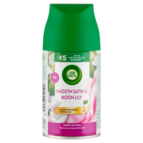 Air Wick Freshmatic Bársonyos Szatén és Éji Liliom automata légfrissítő spray utántöltő 250 ml termékhez kapcsolódó kép
