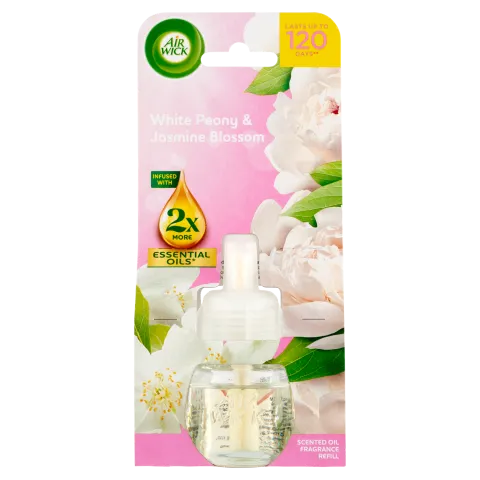 Air Wick elektromos légfrissítő utántöltő 19ml Fehér bazsarózsa és jázminvirág termékhez kapcsolódó kép