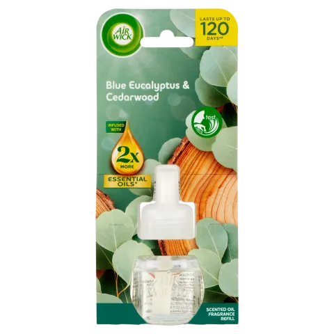 Air Wick elektromos légfrissítő utántöltő 19ml Eukaliptusz és cédrusfa termékhez kapcsolódó kép