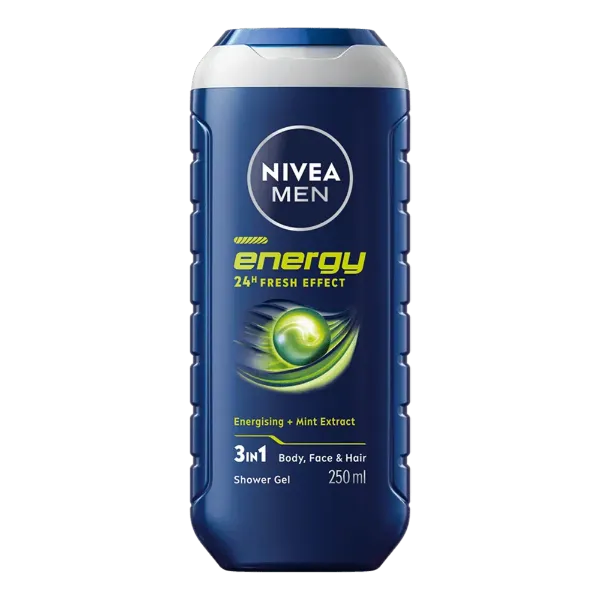 Nivea MEN Energy 24H tusfürdő 250ml Fresh Effect 3-in-1 termékhez kapcsolódó kép