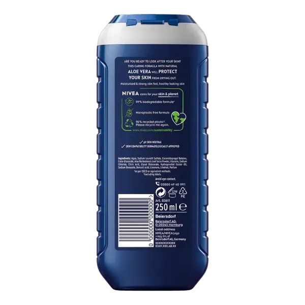 Nivea tusfürdő férfi 250 ml Protect&Care termékhez kapcsolódó kép