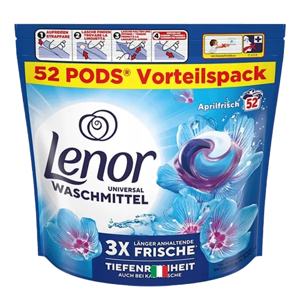 Lenor folyékony kapszula 52 db All in 1 April Fresh termékhez kapcsolódó kép
