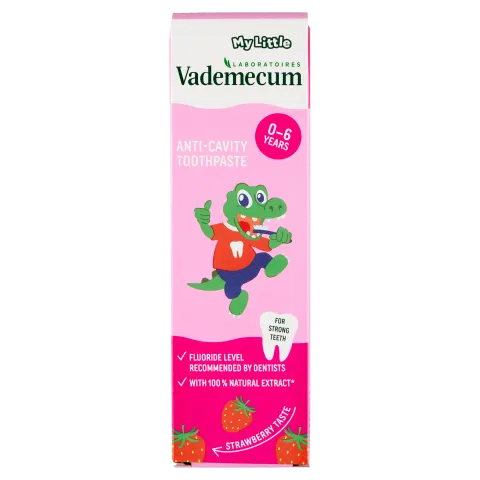 Vademecum fogkrém Junior eperízű 50ml termékhez kapcsolódó kép
