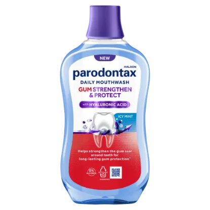 Parodontax Gum Strengthen & Protect Icy Mint alkoholmentes fluoridos szájvíz 500 ml  termékhez kapcsolódó kép