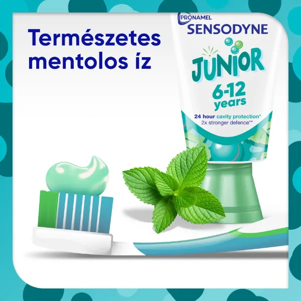 Sensodyne Pronamel Junior mentolos ízű fluoridos fogkrém 6-12 év 50 ml  termékhez kapcsolódó kép