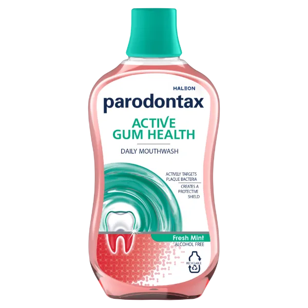 Parodontax Active Gum Health Fresh Mint alkoholmentes szájvíz fluoriddal 500 ml termékhez kapcsolódó kép