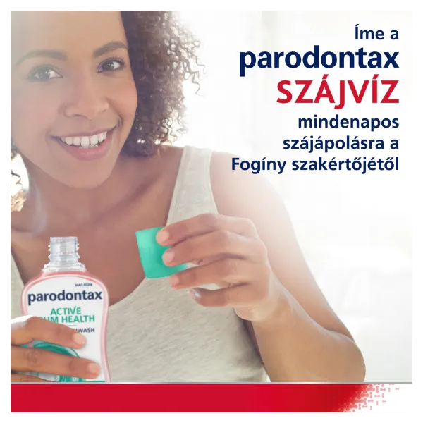 Parodontax Active Gum Health Fresh Mint alkoholmentes szájvíz fluoriddal 500 ml termékhez kapcsolódó kép
