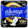 Always Ultra Secure Night Egészségügyi Betét (4-es Méret) Szárnyas Betét x 12] termékhez kapcsolódó kép