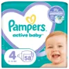 Pampers Active Baby pelenka - Méret: 4, 58 db pelenka, 6kg-10kg termékhez kapcsolódó kép
