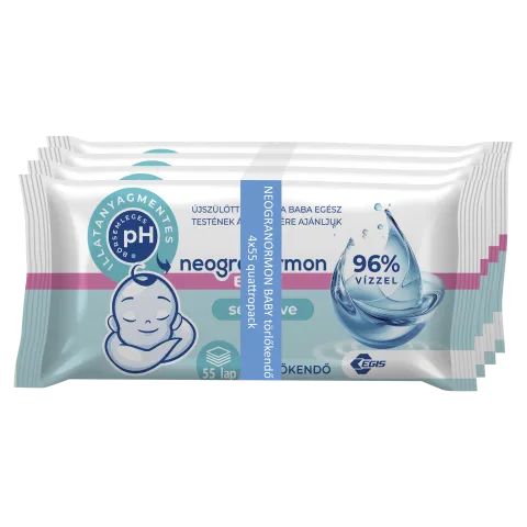 Neogranormon Baby Sensitive törlőkendő 4 x 55 db termékhez kapcsolódó kép