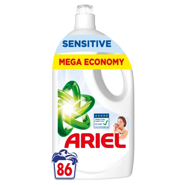 Ariel Folyékony Mosószer, 86 Mosáshoz, Sensitive termékhez kapcsolódó kép