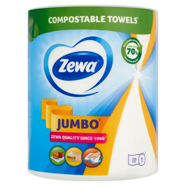 Zewa Jumbo háztartási papírtörlő 2 rétegű 1 tekercs termékhez kapcsolódó kép