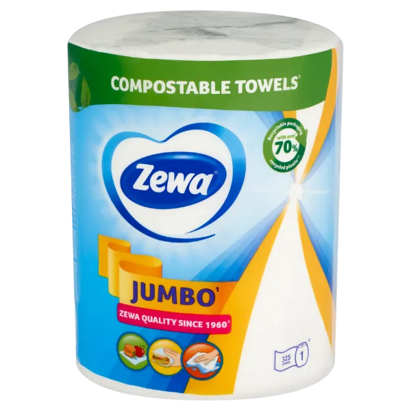 Zewa Jumbo háztartási papírtörlő 2 rétegű 1 tekercs termékhez kapcsolódó kép