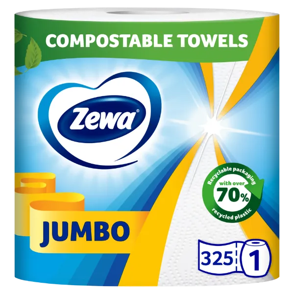 Zewa Jumbo háztartási papírtörlő 2 rétegű 1 tekercs termékhez kapcsolódó kép