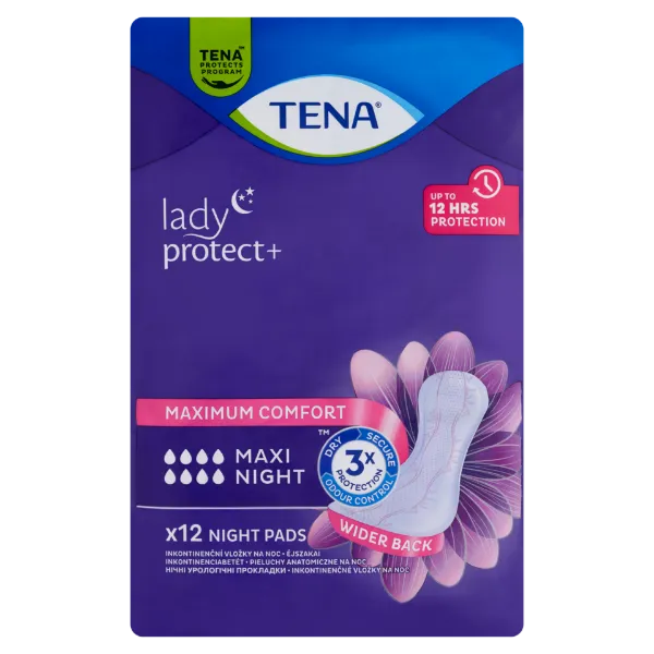 Tena Lady Maxi Night éjszakai inkontinencia betét 12 db termékhez kapcsolódó kép