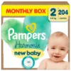 Pampers Harmonie Baby Pelenka - havi pelenkacsomag, Méret: 2, 204 db Pelenka, 4kg-8kg termékhez kapcsolódó kép