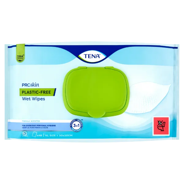 Tena műanyagmentes nedves törlőkendő 48 db termékhez kapcsolódó kép