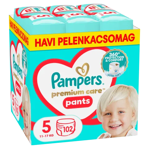 Pampers Premium Care Bugyipelenka - havi pelenkacsomag, Méret: 5, 102 db, 11kg-17kg termékhez kapcsolódó kép