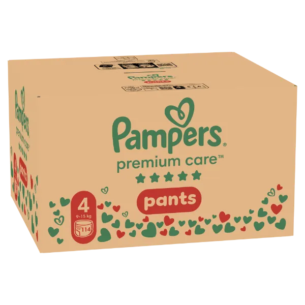 Pampers Premium Care Bugyipelenka - havi pelenkacsomag, Méret: 4, 114 db, 9kg-15kg termékhez kapcsolódó kép