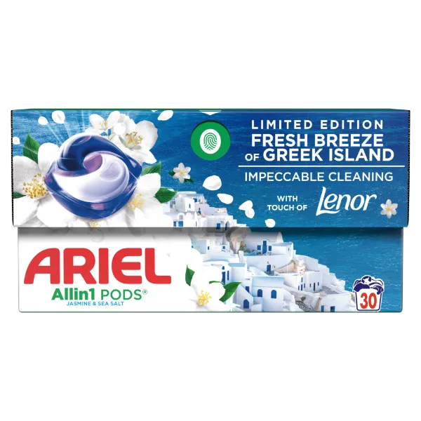 Ariel All-in-1 PODS Mosókapszula, 30 Fresh Breeze of Greek Island termékhez kapcsolódó kép