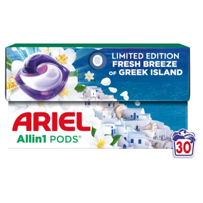 Ariel All-in-1 PODS Mosókapszula, 30 Fresh Breeze of Greek Island termékhez kapcsolódó kép