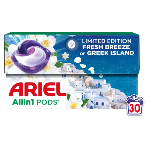 Ariel All-in-1 PODS Mosókapszula, 30 Fresh Breeze of Greek Island termékhez kapcsolódó kép
