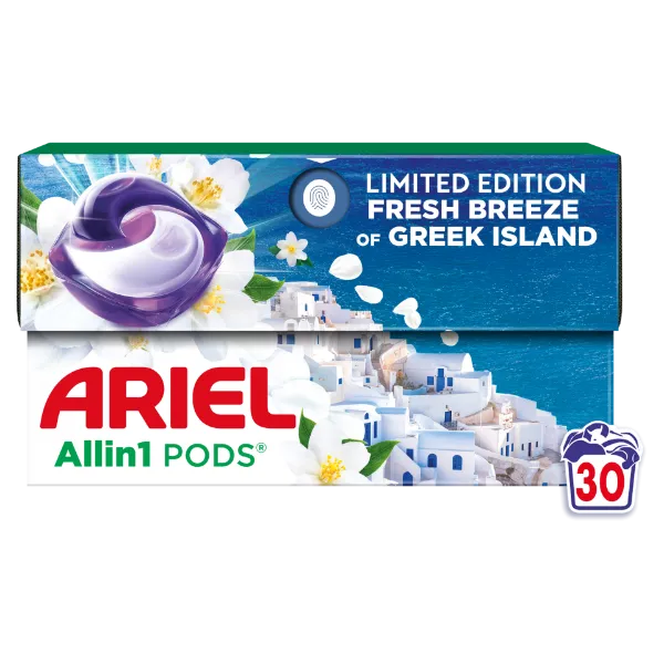 Ariel All-in-1 PODS Mosókapszula, 30 Fresh Breeze of Greek Island termékhez kapcsolódó kép