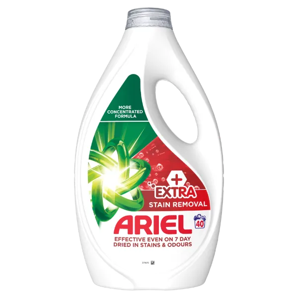 Ariel Folyékony Mosószer, 40 Mosáshoz, + Extra folteltávolító hatás termékhez kapcsolódó kép