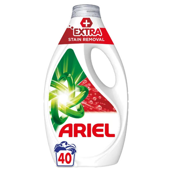 Ariel Folyékony Mosószer, 40 Mosáshoz, + Extra folteltávolító hatás termékhez kapcsolódó kép
