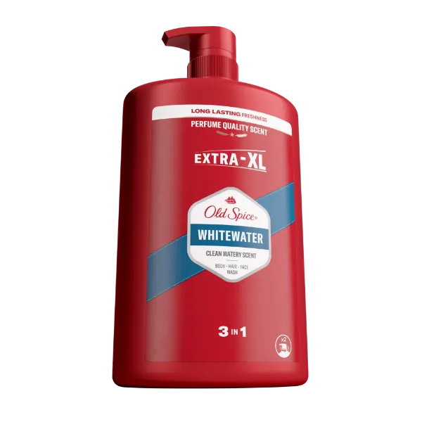 Old Spice Whitewater Férfi 3 az 1-ben Sampon és Tusfürdő, 1000 ml termékhez kapcsolódó kép