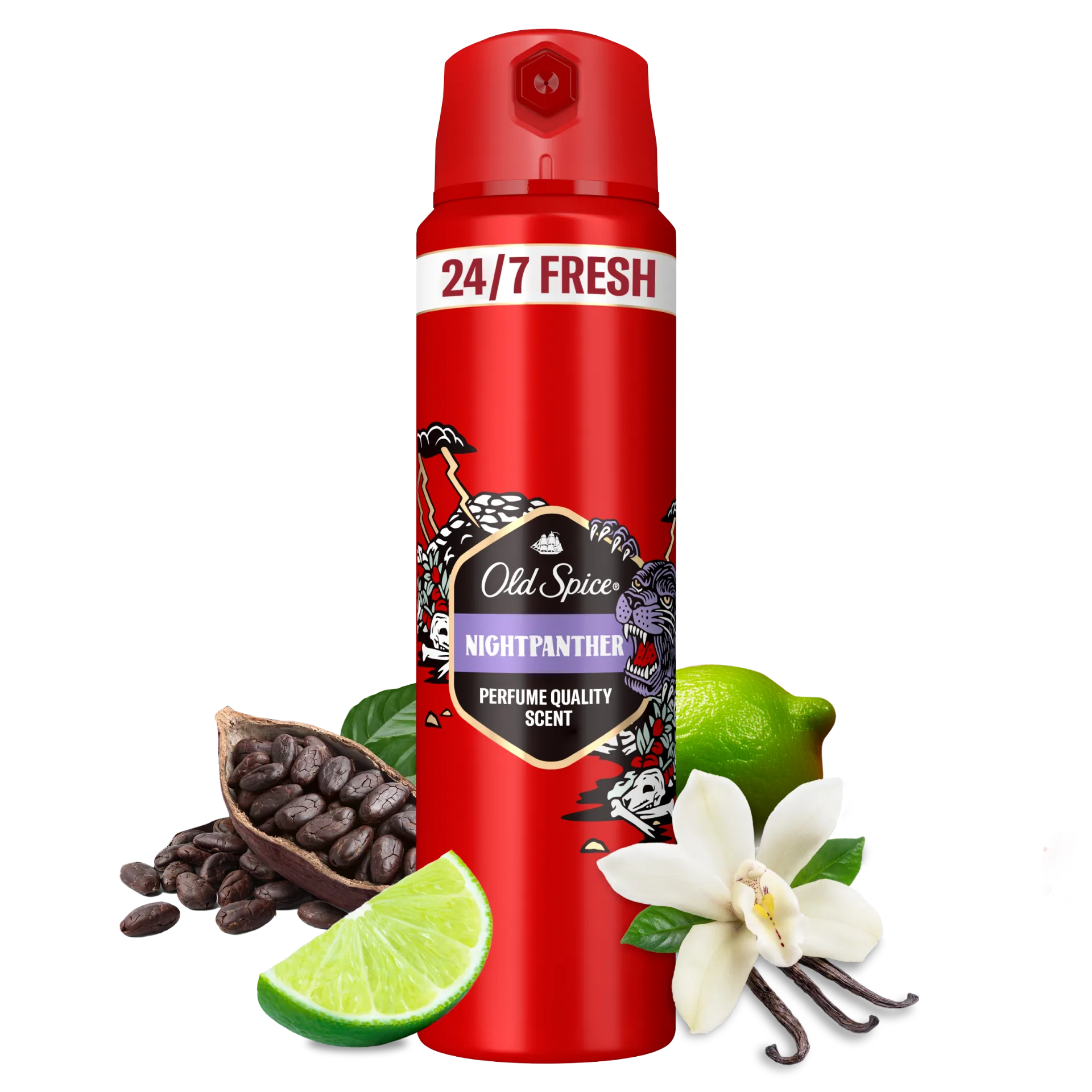 Old Spice Night Panther Deo Spray Férfiaknak, 150 ml