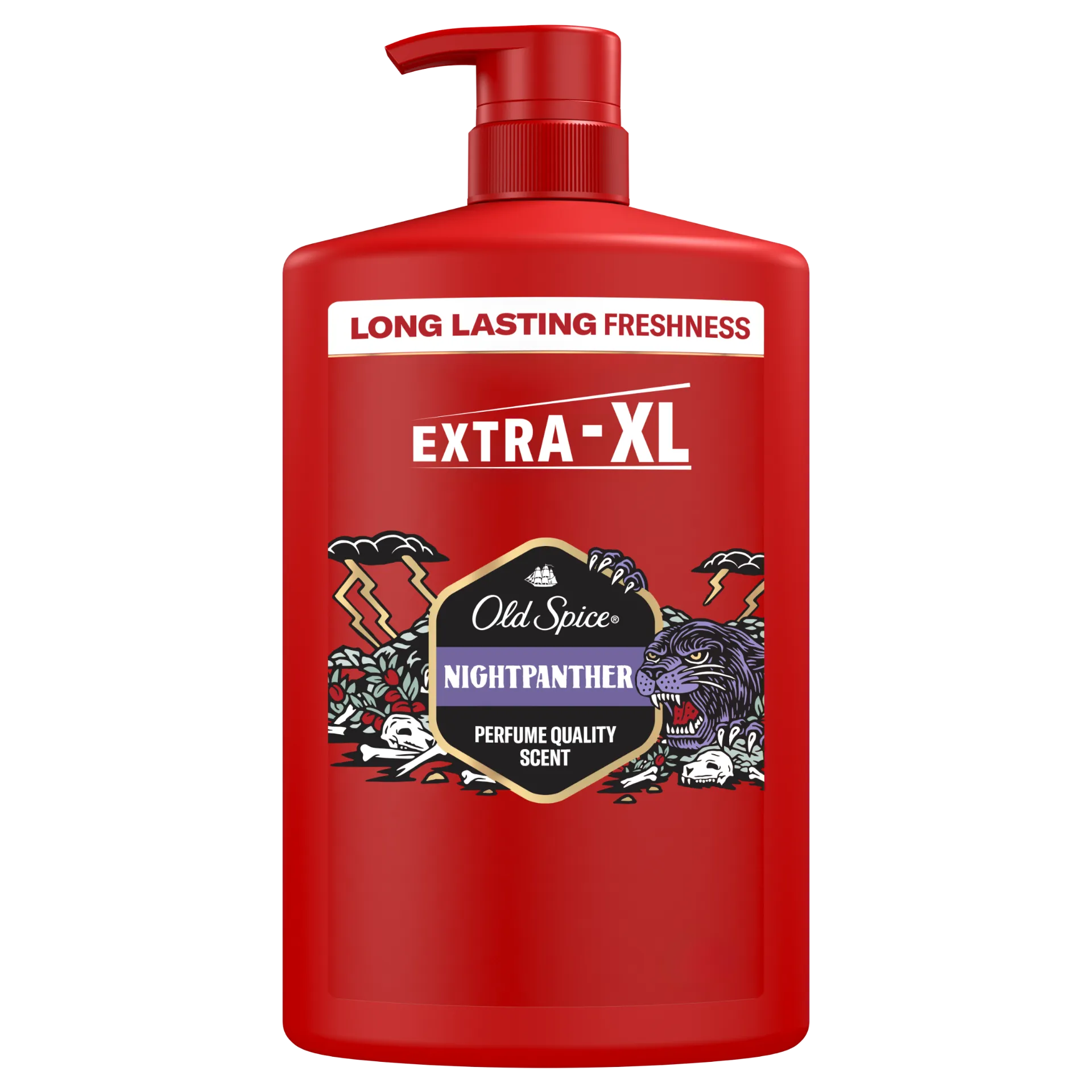 Old Spice Night Panther Férfi 3 az 1-ben Sampon és Tusfürdő, 1000 ml