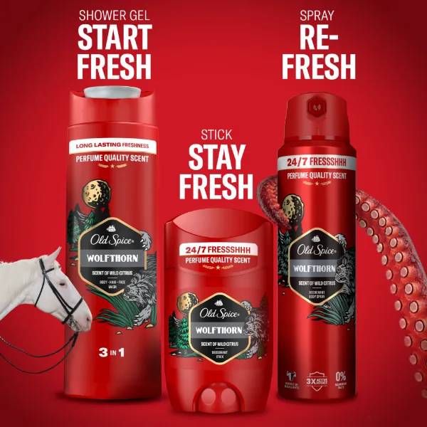 Old Spice Wolfthorn Deo Spray Férfiaknak, 150 ml termékhez kapcsolódó kép