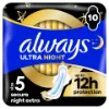 Always Ultra Secure Night Extra (5-ös Méret) Szárnyas Betét Egészségügyi Betét, 10 Db termékhez kapcsolódó kép