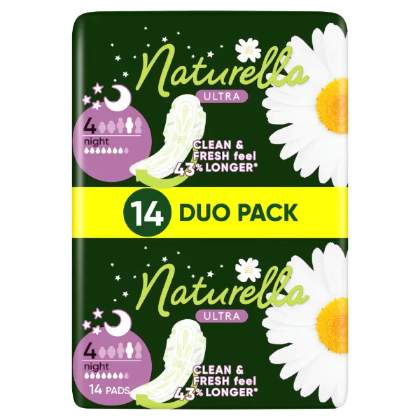 Naturella Ultra Szárnyas Betét, Night (4-es méret) Méret, 14 db termékhez kapcsolódó kép